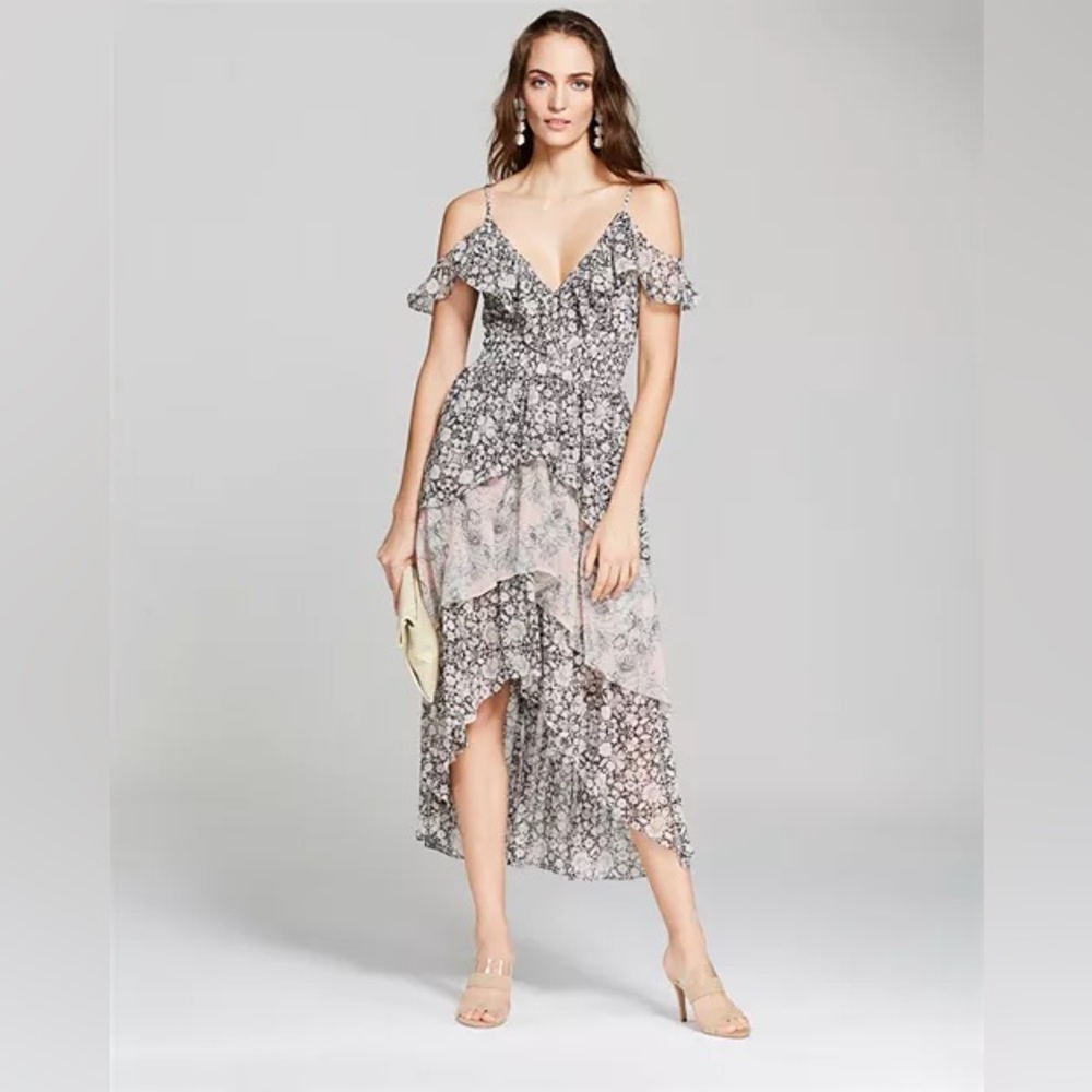Misa Los Angeles Idalia Cold-Shoulder Dress NWOT